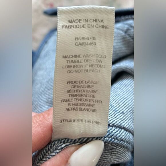 Rebecca Taylor Patchwork High Rise Flare Leg Cropped Jeans. Size 26 EUC - Picture 8 of 11